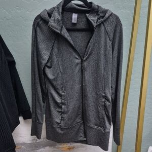 Mondetta Black and Gray Patterned Hoodie